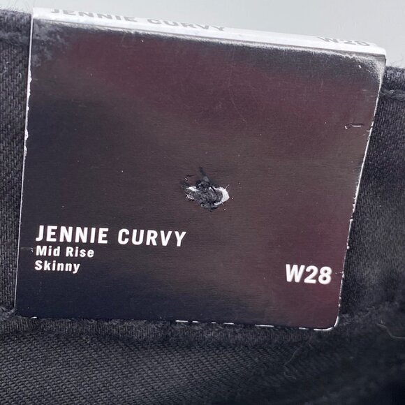 True Religion Jennie Curvy Mid Rise Skinny Distressed Black Jeans Women's Sz 28 - Picture 10 of 15